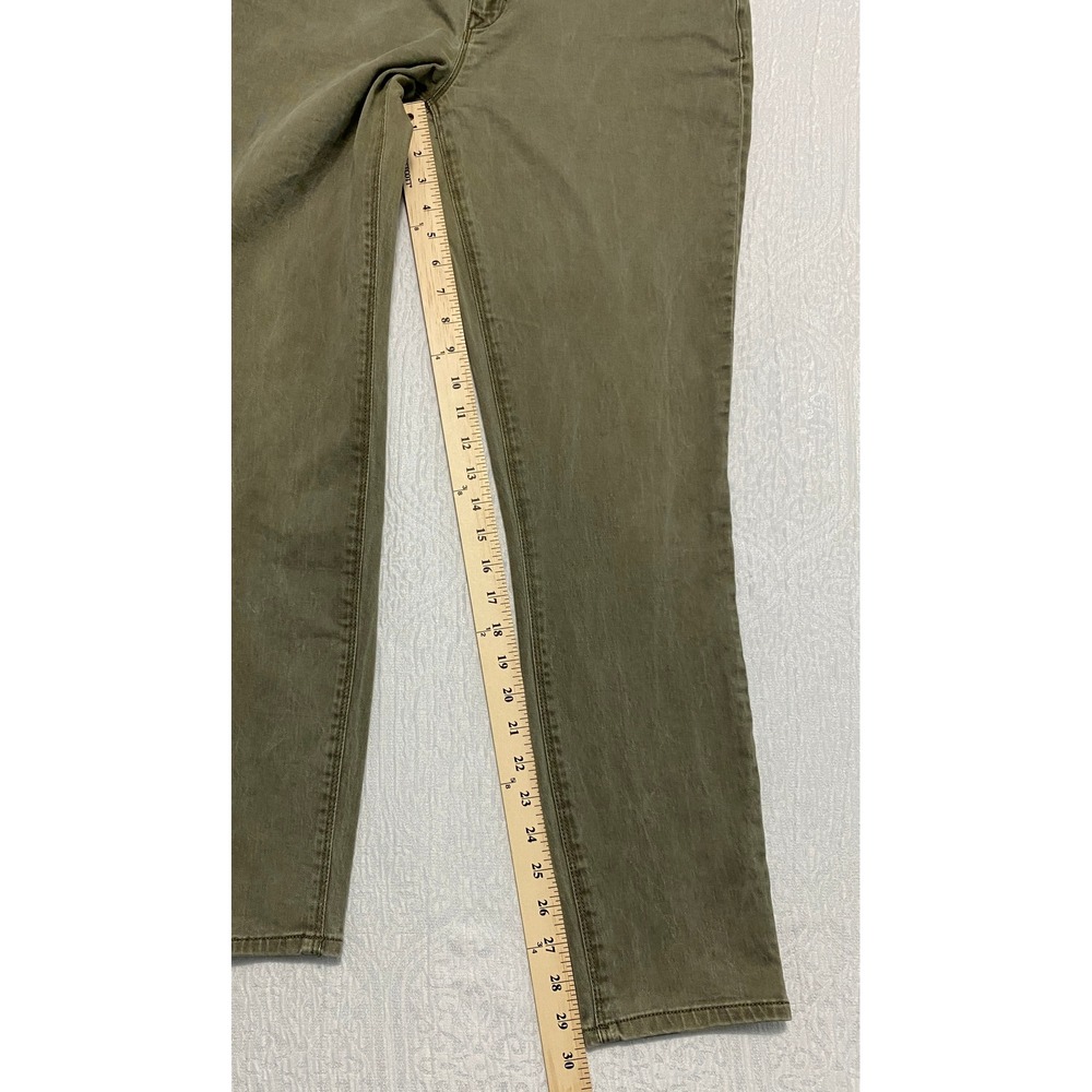 Express Legging Mid Rise Olive Green Women's Size 12 R‎ Stretch Pants - Picture 8 of 9